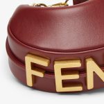 FENDI Fendigraphy Mini Burgundy leather mini-bag - Image 3